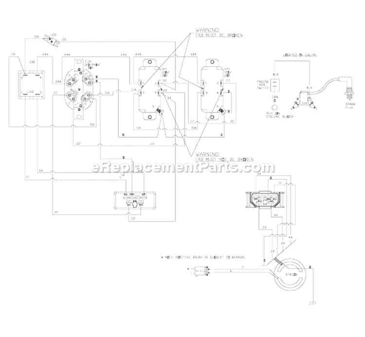 Page F Diagram and Parts List for 030361-0  Briggs and Stratton Generator